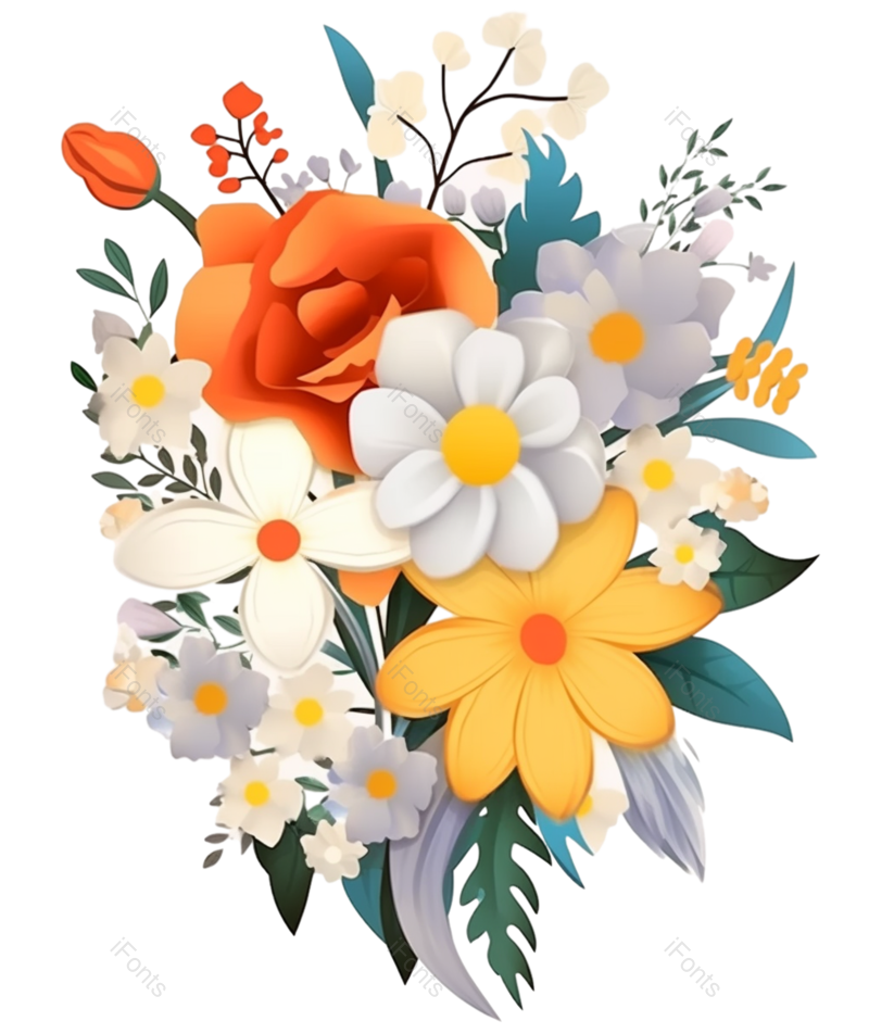 母亲节图片,父亲节元素,请柬PNG,红色的花免抠素材